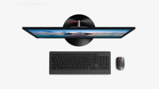 Call Dc Computers For More Information On Lenovo Desktops - Computer Monitor Birds Eye View #4764908