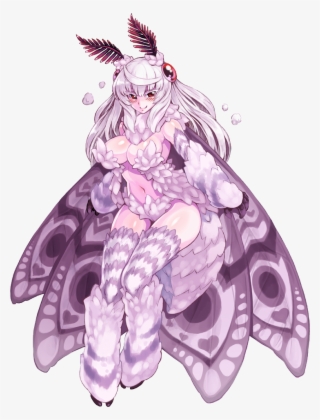 Monster Girl Png Clip Royalty Free Stock - Big Tiddy Moth Gf #4765112