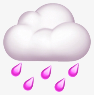 Clouds Cloud Rain Raining Pink Overlay Overlay Emoji - Rare Ethan Nestor #4765907