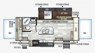2019 Flagstaff Shamrock 23ikss Floor Plan Img - Floor Plan #4766220