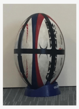 A Rugby Ball Placed On The Kicking Tee, With One M - Rugby Ball #4766340