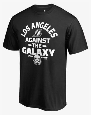 Los Angeles Lakers Against The Galaxy Star Wars T-shirt - Teenage Boy Funny Sayings #4767217