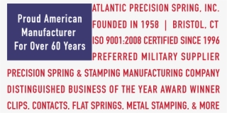 Metal Stamping In The Usa With Atlantic Precision Spring - Area Videosorvegliata #4767431