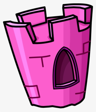 Pink Plastic Castle - Club Penguin Castle #4767509