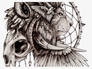 Download Lion Tattoo Profile - Guepardo Tattoo #4769518