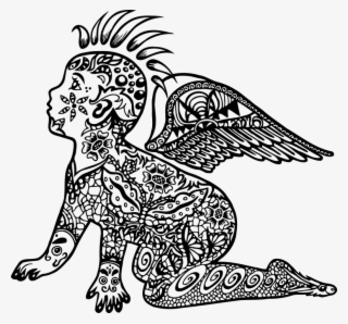 Lion Tattoo Png 5, Buy Clip Art - Zentangle & Mandala Collection: Zentangle - Adult #4769595