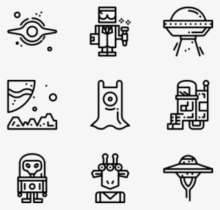 Alien & Ufo - Icons Bar #4771507