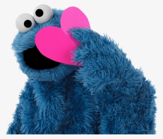 Cookie Monster With Heart #4772301
