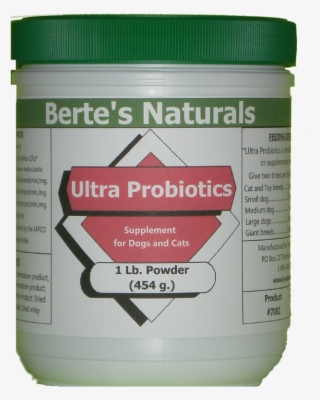 Berte's Ultra Probiotic Powder Digestion Aid For Cats - Dog #4772415