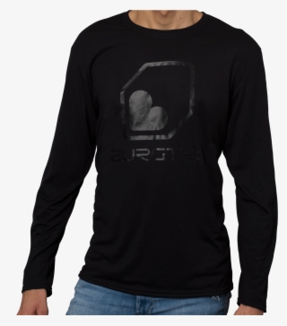 Black On Black Long Sleeve Tec T-shirt - Sleeve #4773968