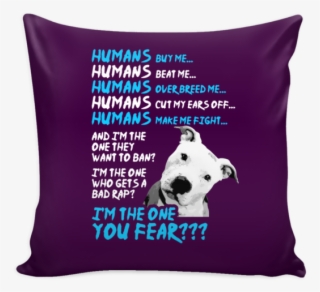 Pit Bull Fear Pillow Cover - Pillow #4774172