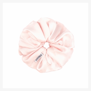 Pink Oversized Silk Scrunchie #4776201