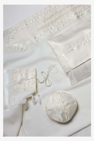Classic Wool Tallit For Men By Galilee Silks - Classic White Tallit By Galilee Silks #4776324