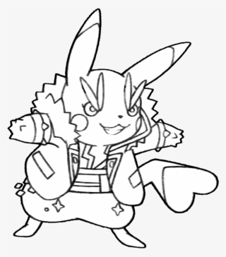 Jpg Barbie Clipart Rockstar - Pikachu Rock Star Coloring #4778965