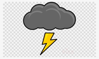 Cartoon Thunder Cloud Clipart Cumulonimbus Cloud Clip - Thunder And Lightning Clipart #4781726