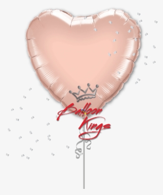 Rose Gold Heart Png Clip - Rose Gold Heart Shaped Balloons #4782185