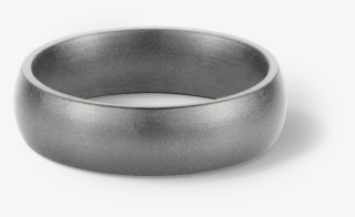 Platinum Metallic Silicone Wedding Ring - Wedding Ring #4784518