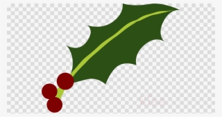 Download Holly Leaf Png Clipart Common Holly Yaupon - Holly Cartoon Christmas Png #4788700