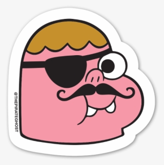 Pirateghost Clarence Sticker - Clarence Stickers #4788996
