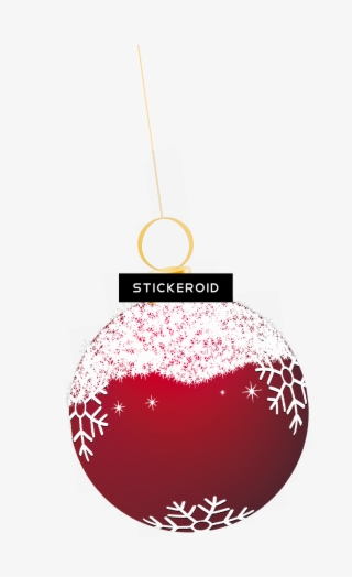 Christmas Tree With Red Balls - Christmas Ornaments Transparent Free #4789092