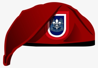 Vector Black And White Stock Beret Transparent Vector - 82nd Airborne Beret Flash #4791029
