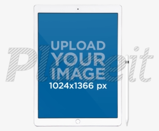 Ipad Pro With Apple Pencil Mockup In Front View Over - Ipad Pro Transparent Background #4792451