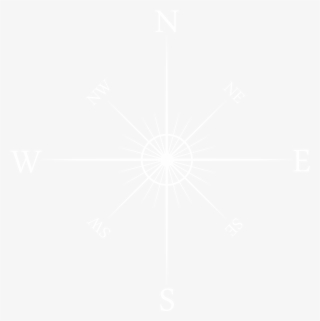 A Basic Compass Rose - Wordpress Logo White Png #4793296