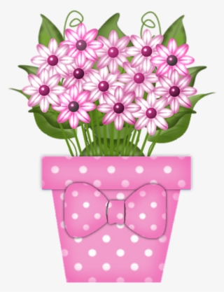 Flowers In Pot Png Pinterest Potted And - Flowers On A Pot Clipart #4796679