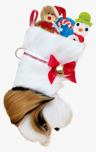 This Shih Tzu Shaped Dog Christmas Stocking Is The - Petlou Christmas Dog Toy Traditional Teddy Bear, 35 #4797970