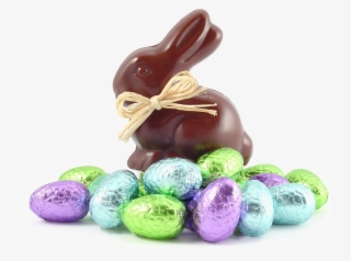 Easter Candy Png - Chocolate Bunny And Eggs #4799705
