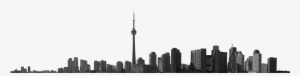 Graphic Free Bilal Chaudhry - Toronto Skyline Black Png #480729