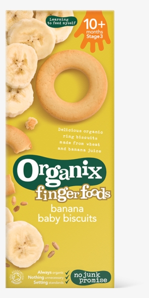 Banana Baby Biscuits - Organix Baby Finger Food #480731