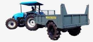 Palm Mach Pto Driven Trailer - Tractor With Trailer Png #480907