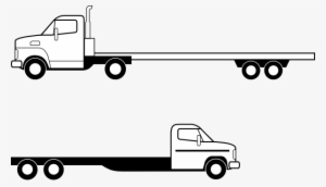 Jpg Flatbed - Flatbed Truck Clip Art #481076