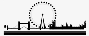 London Skyline Clip Art - London Bridge Black And White Clipart #481161