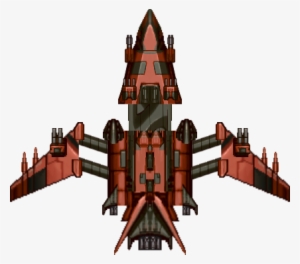 Spaceship - Pod - 1 - Red 84 - 5 Kb [565 Download ] - Yellow Spaceship Sprite #481299
