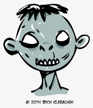 1008 Zombie 1 Monster Faces - Drawing #481359