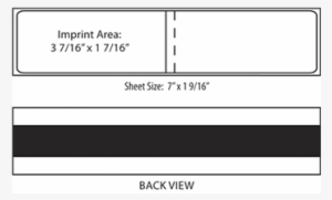 Mec-700 Pm Wjij Meter Strip Tape - Hasler 9004020 Label Wj Double 7.0" X 1.562" Compatible #481425