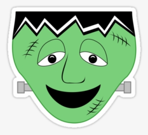 Cartoon Frankenstein Monster Face Stickers By Mydeas - Frankenstein Cartoon Face #481751