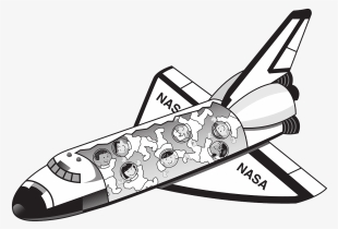 Shuttle With Astronauts Png Free Images Toppng - Space Shuttle Clip Art #481879