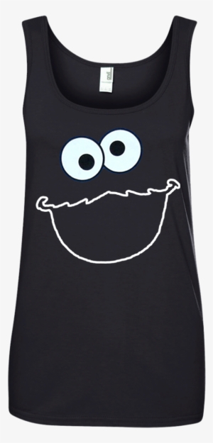 Sesame Street Cookie Monster Face T Shirt Hoodie Sweater - T-shirt #481880