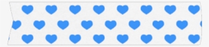 Tape Strip Hearts Blue Decoration - Pastel Hearts #482051