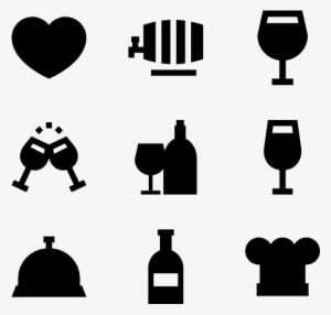 Winery Collection - Wine Glass Icon Vector #482288