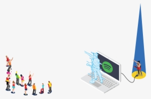 Incorporating Blockchain For Spotify's Payments Positions - Graphic Design #482478