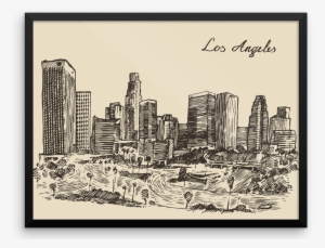 New York Skyline, Printable Art, New York Silhouette, - Los Angeles Skyline #482775