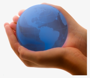 Blue Earth In Child's Hands - Child #483113