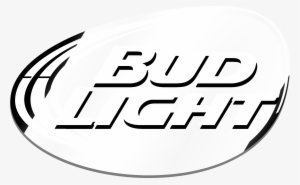Bud Light Logo Black And White - Bud Light #483894