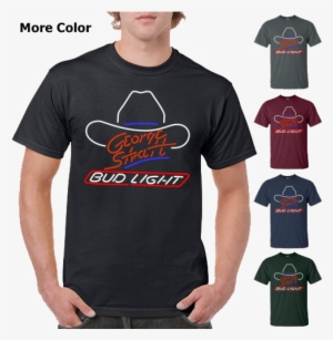 Bud Light Beer T-shirt - Coors Light Beer T-shirt Custom Designed Worn Label #484319