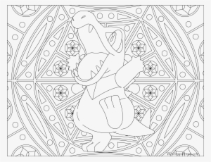 #158 Totodile Pokemon Coloring Page - Pokemon Mewtwo Adult Coloring Pages #484364