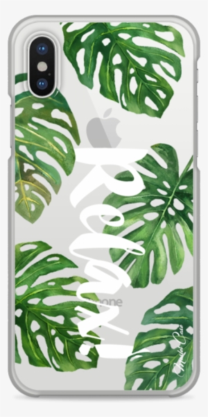 Coque Iphone X Tropical Watercolor Design Relax - Iphone 6s #484942